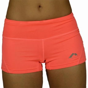 OdorResistant Finish Feeling More Mile More-Tech 3 Inch Womens Running Shorts - Pink