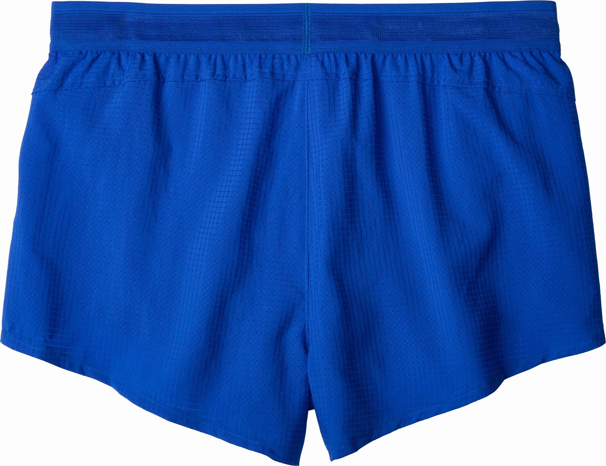 Stretchable Flatlock Seams Brooks Elite 3 Inch Split Mens Running Shorts - Blue
