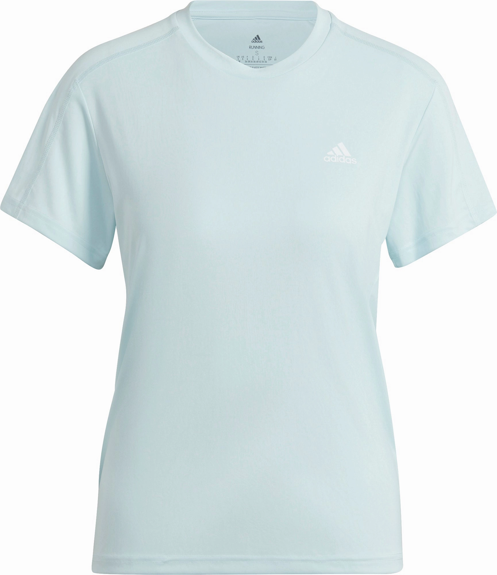 adidas Run It Short Sleeve Womens Running Top - Blue Everyday Outfit
