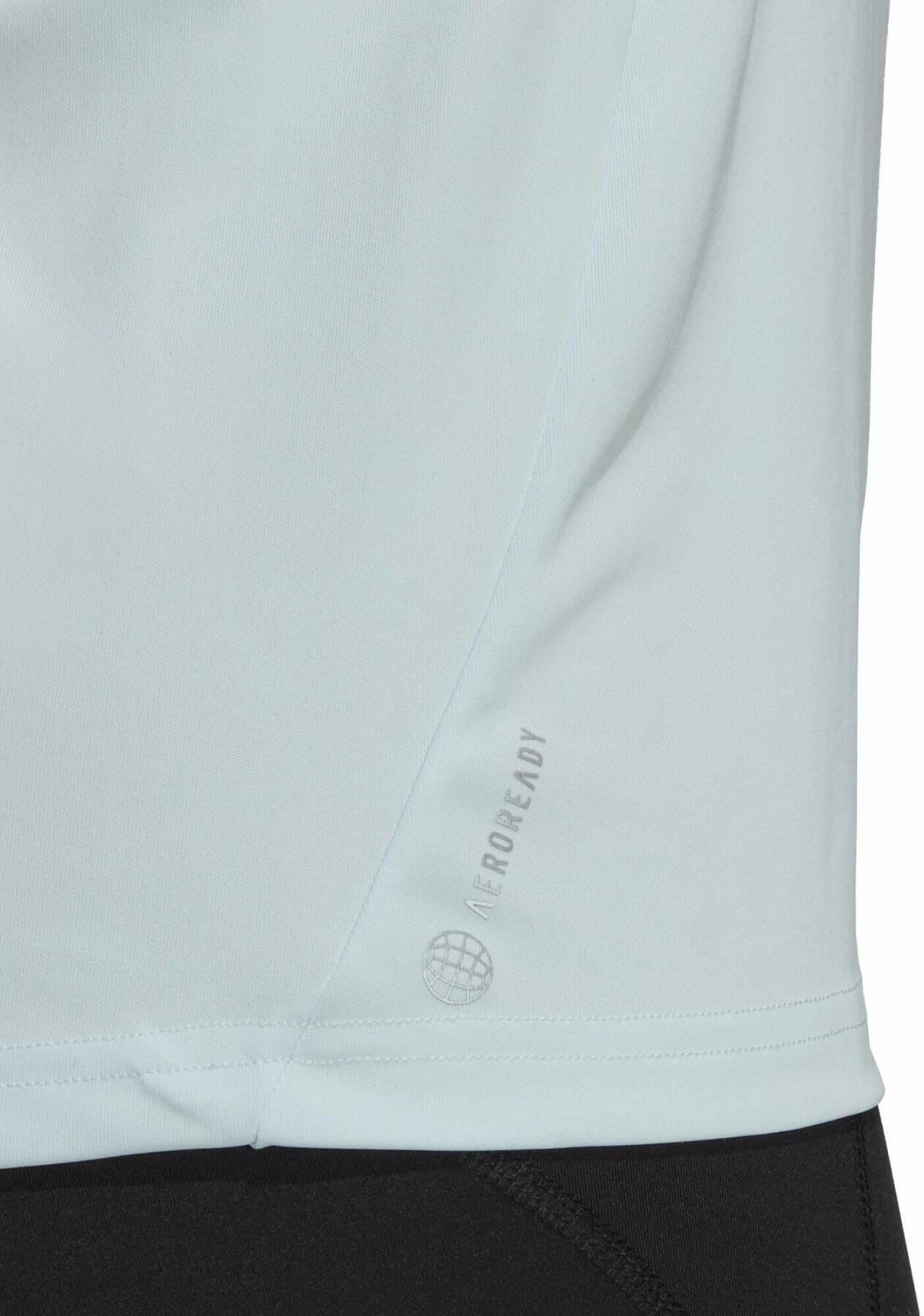 Ethically Sourced Materials Minimalist Stitching adidas Run It Short Sleeve Womens Running Top - Blue
