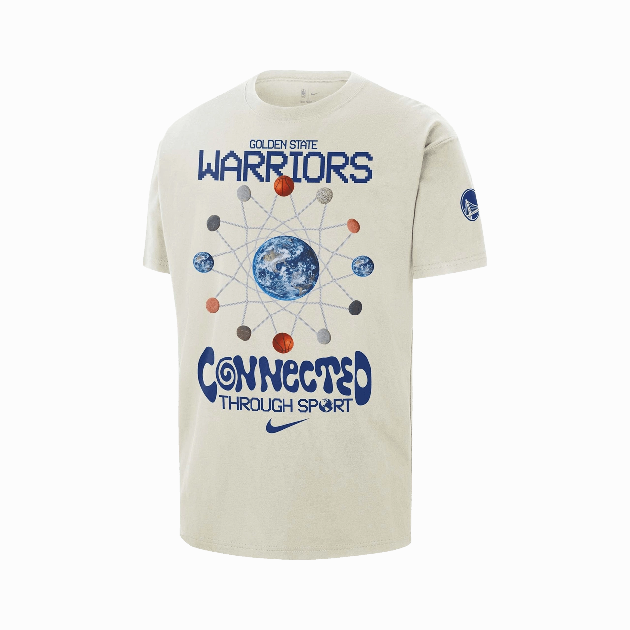 Nike NBA Golden State Warriors Courtside Max90 T-Shirt Streetwear attitude EcoConscious Processing