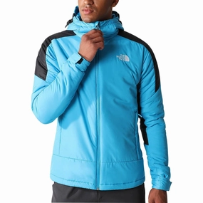 ConvertibleCollar Elegant Styling The North Face Circular Hybrid Mens Insulated Jacket - Blue