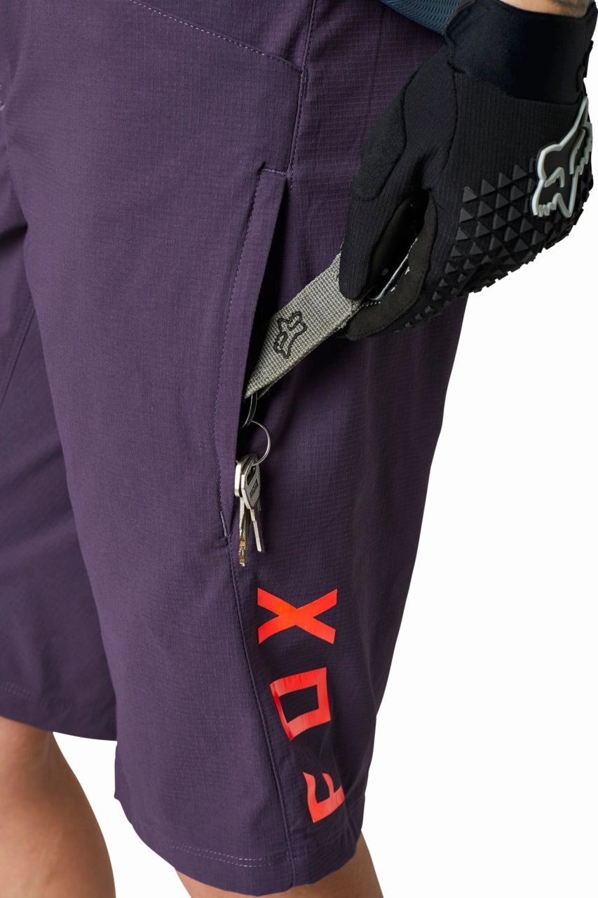 elastic waistband Fox Ranger Womens Cycling Shorts - Purple