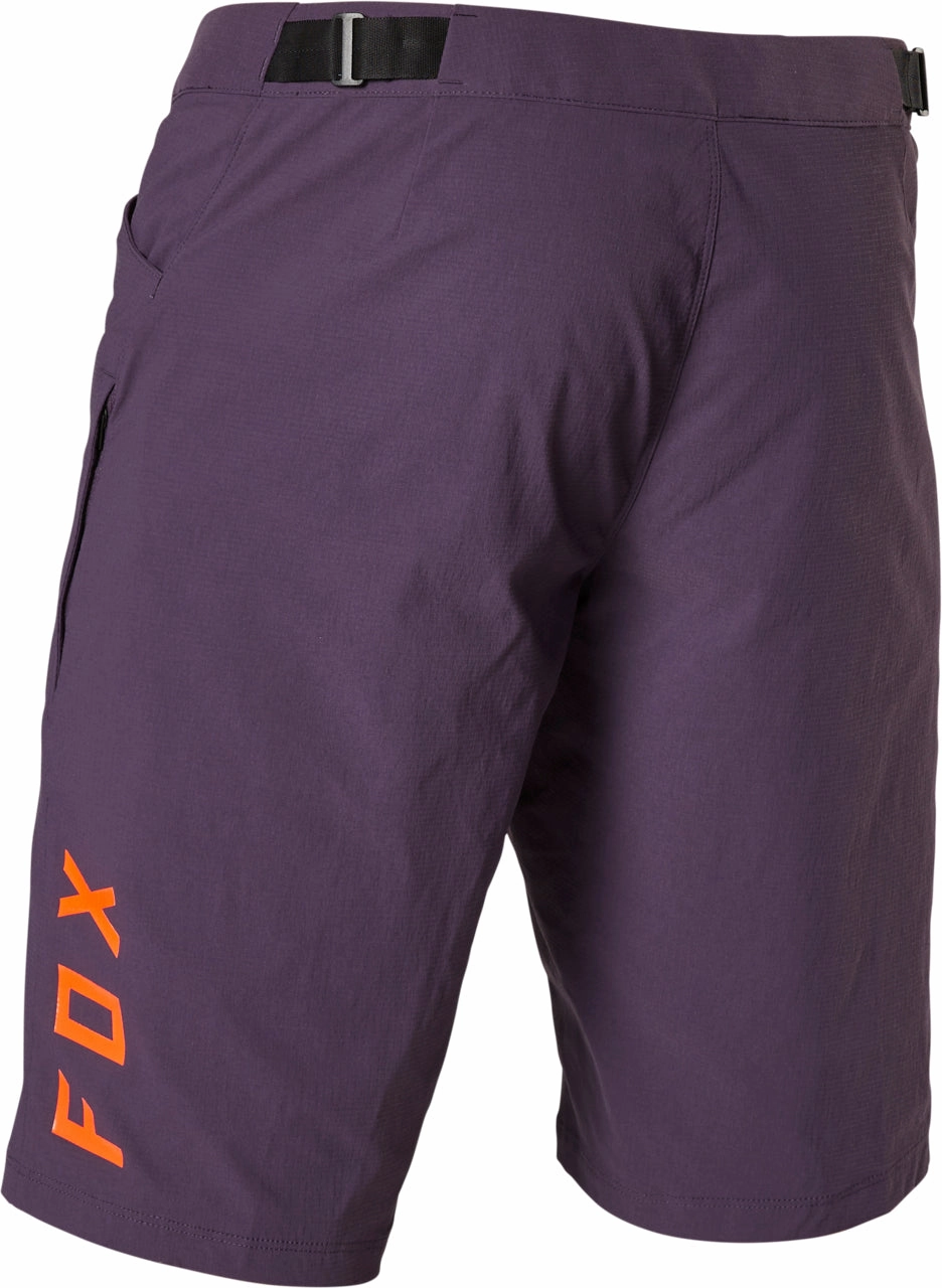 Fox Ranger Womens Cycling Shorts - Purple ironing hanging
