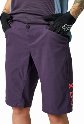Fox Ranger Womens Cycling Shorts - Purple Workout Apparel