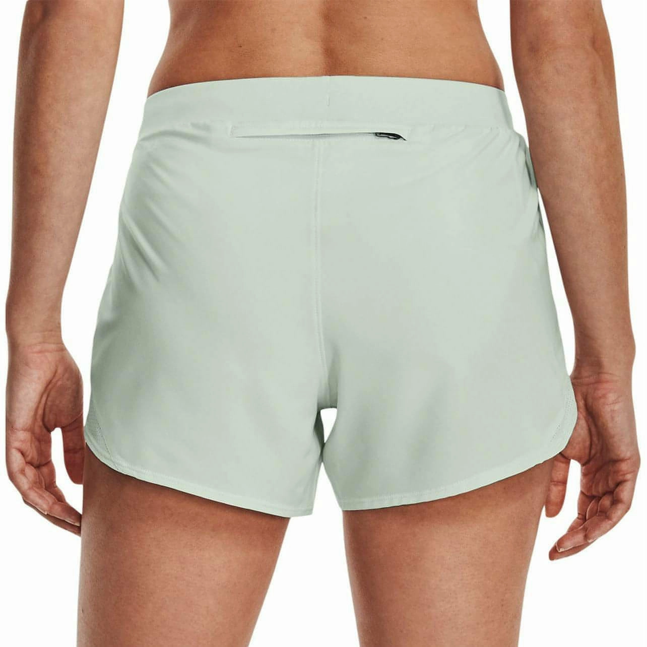 Zipper Closure detergent Under Armour Fly By Elite 3 Inch Womens Running Shorts - Green