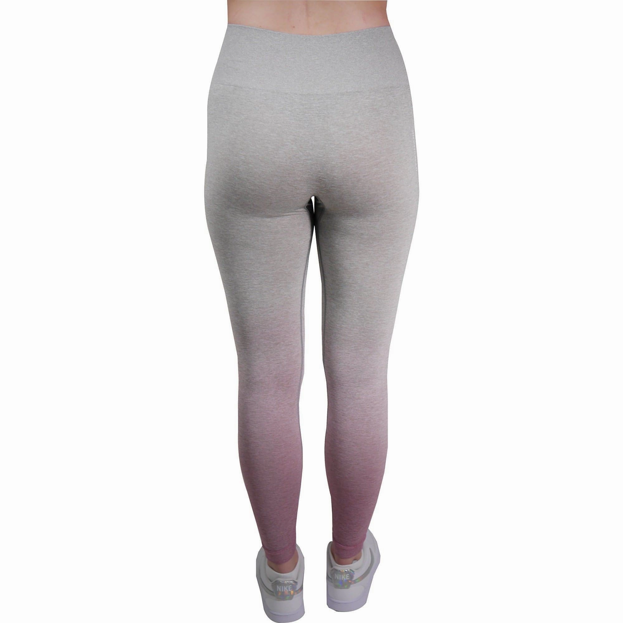 Gymshark Adapt Ombre Seamless Womens Long Training Tights - Grey Dad Core ReinforcedHem