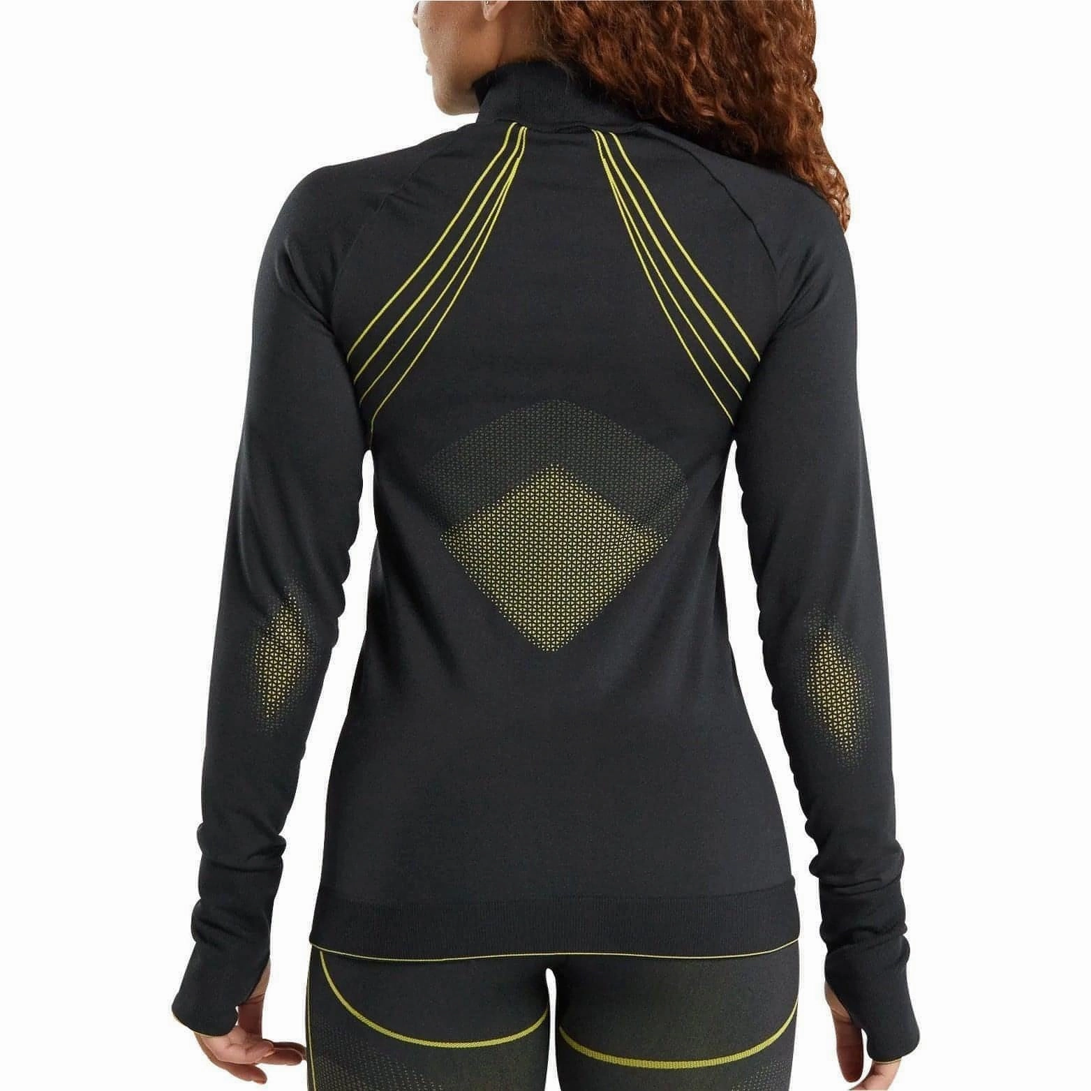 LightweightInsulation Gymshark Apex Seamless Half Zip Long Sleeve Womens Training Top - Black