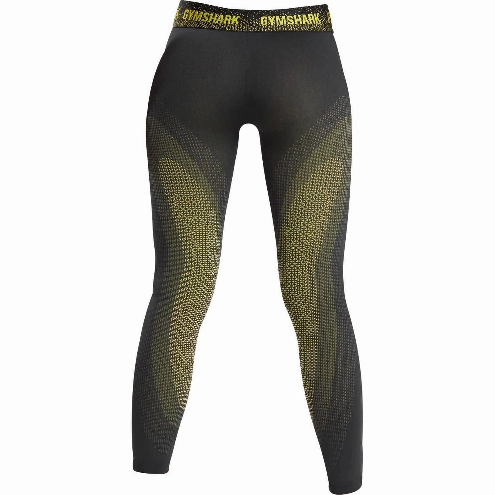 Matte Fit Gymshark Apex Seamless Low Rise Womens Long Training Tights - Black