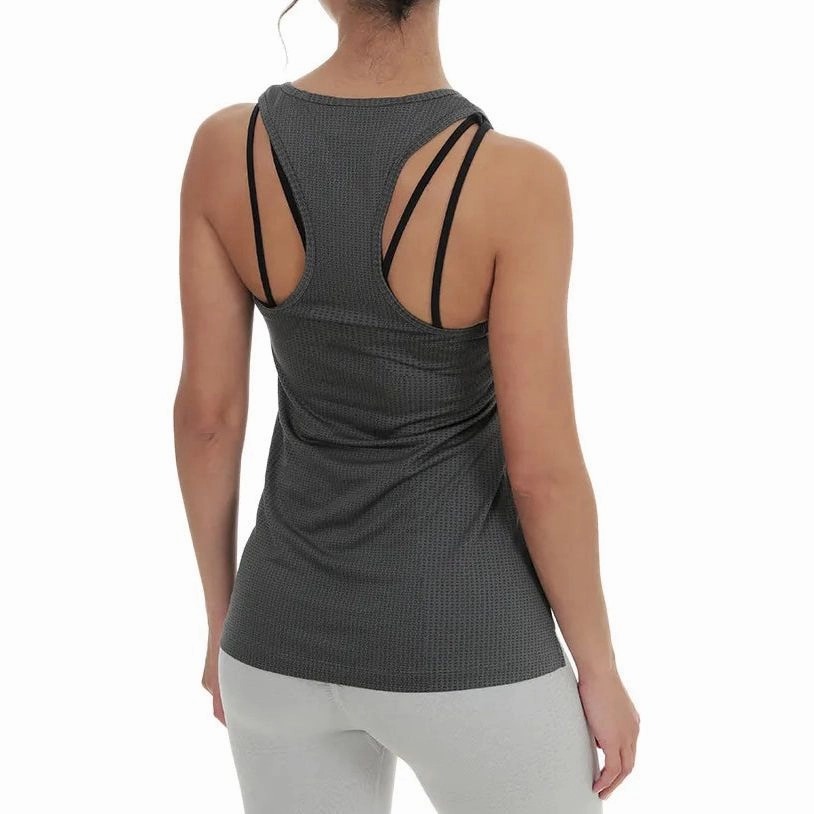 AbrasionFree Edging BuiltIn Grip Gymshark Apex Womens Training Vest Tank Top - Grey