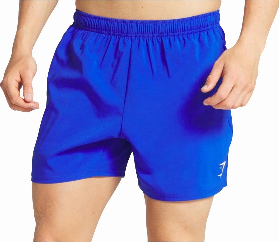 Model Edge Gymshark Arrival 5 Inch Mens Training Shorts - Blue