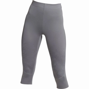 Comfort waistband Organic Cotton Gymshark Combat Womens Cropped Training Tights - Grey