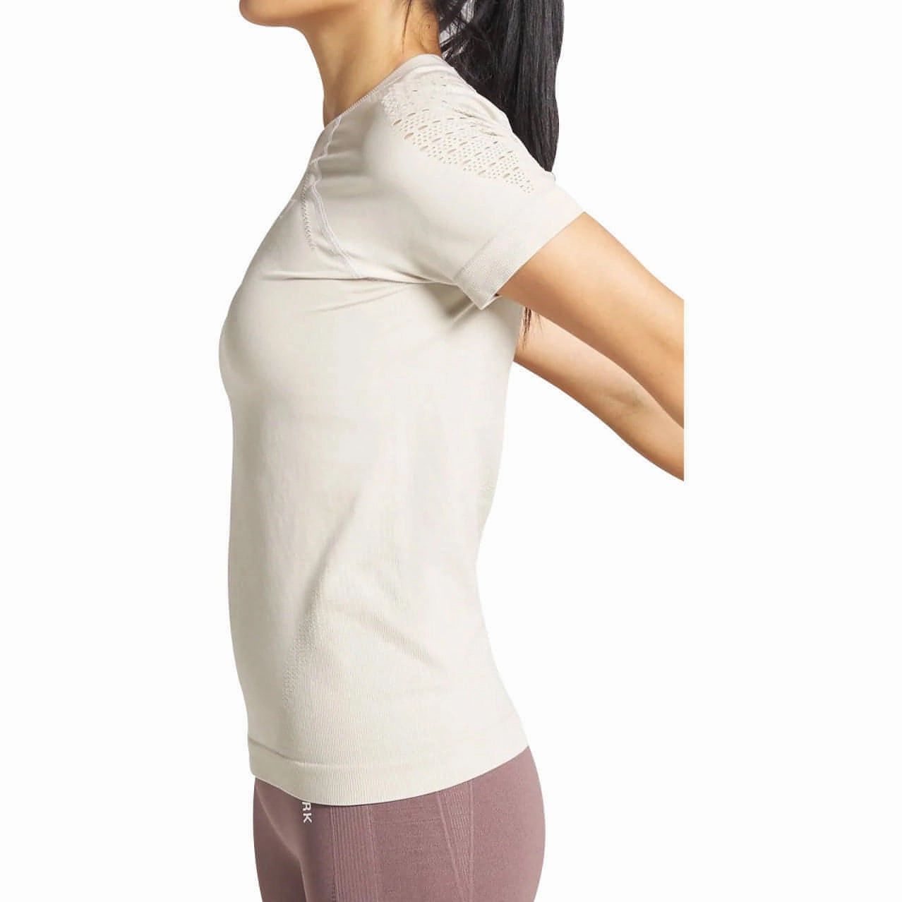 PreShrunkFabric Gymshark Energy Seamless Short Sleeve Womens Training Top - Grey