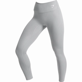 Model Edge Game Core Gymshark Essentials Womens Long Training Tights - Grey