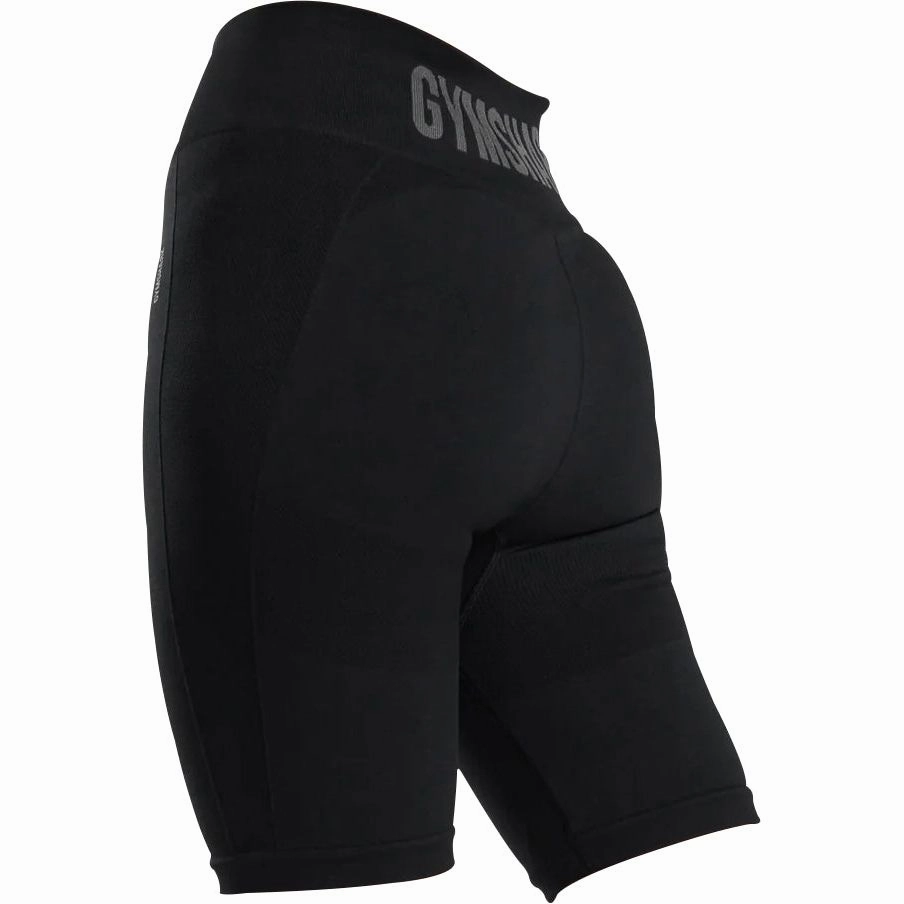 Gymshark Flex Womens Short Training Tights - Black Bride Side OdorResistant Fabric