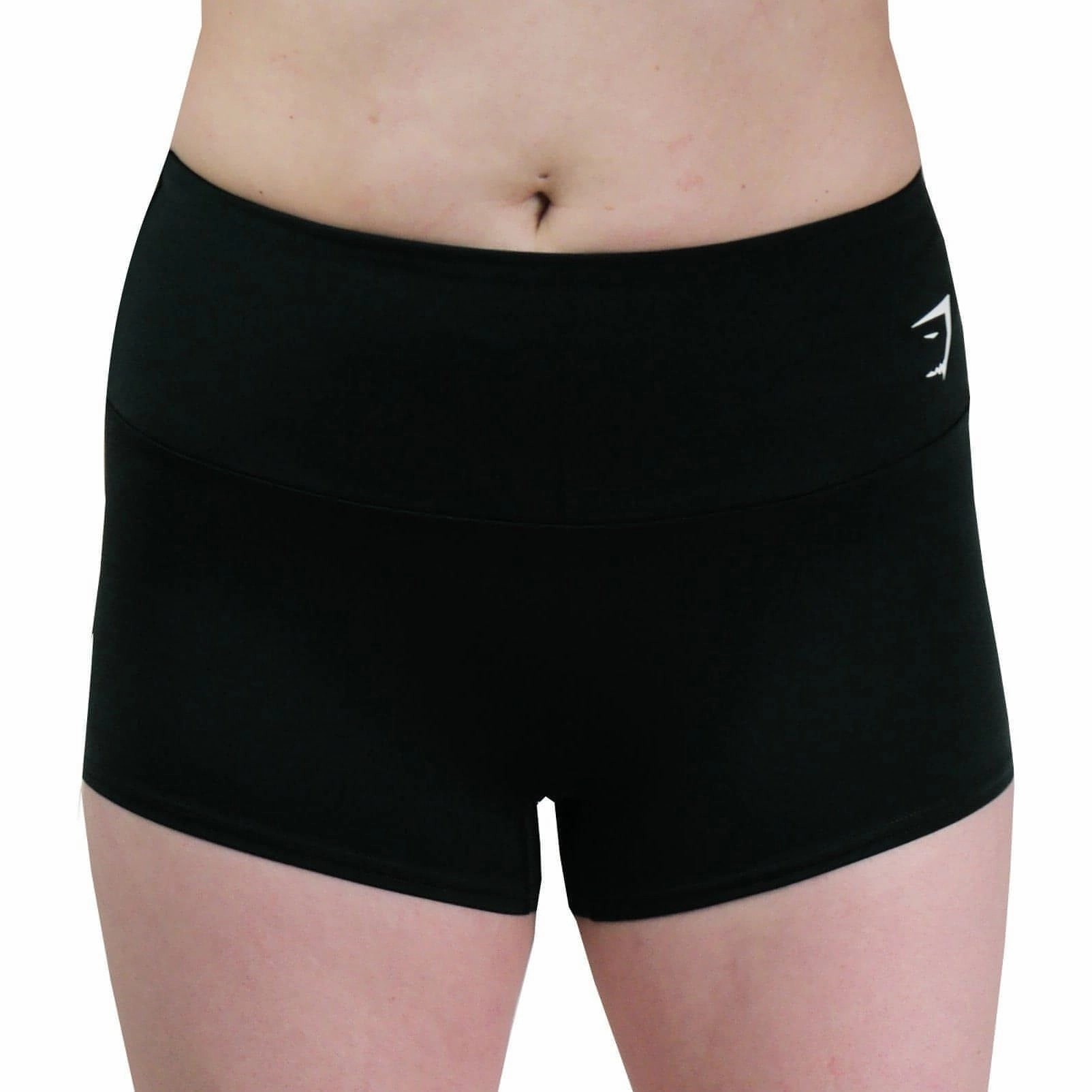 Gymshark Quad Womens Short Training Tights - Black MeshVentilation Matte Fit