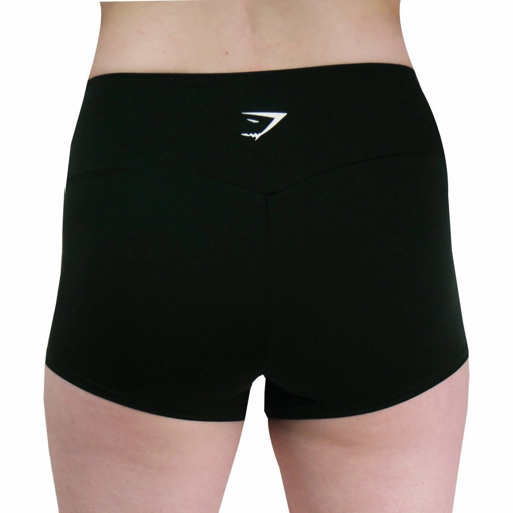 AbrasionFreeZone TemperatureRegulating Gymshark Quad Womens Short Training Tights - Black