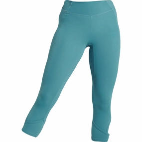 Gymshark Studio Cropped Womens 3/4 Training Tights - Blue Poise Fit