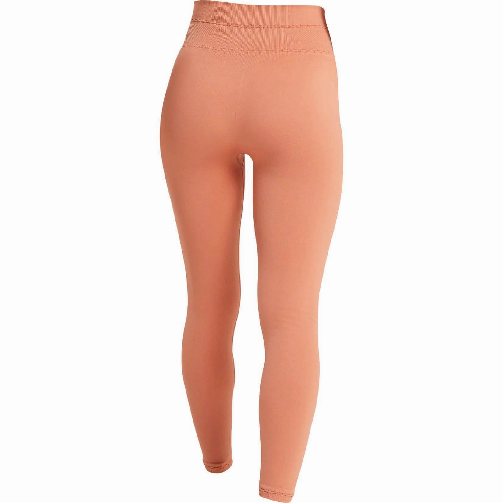 Breathable Lamination SweatAbsorbentLining Gymshark Studio Womens Long Training Tights - Orange