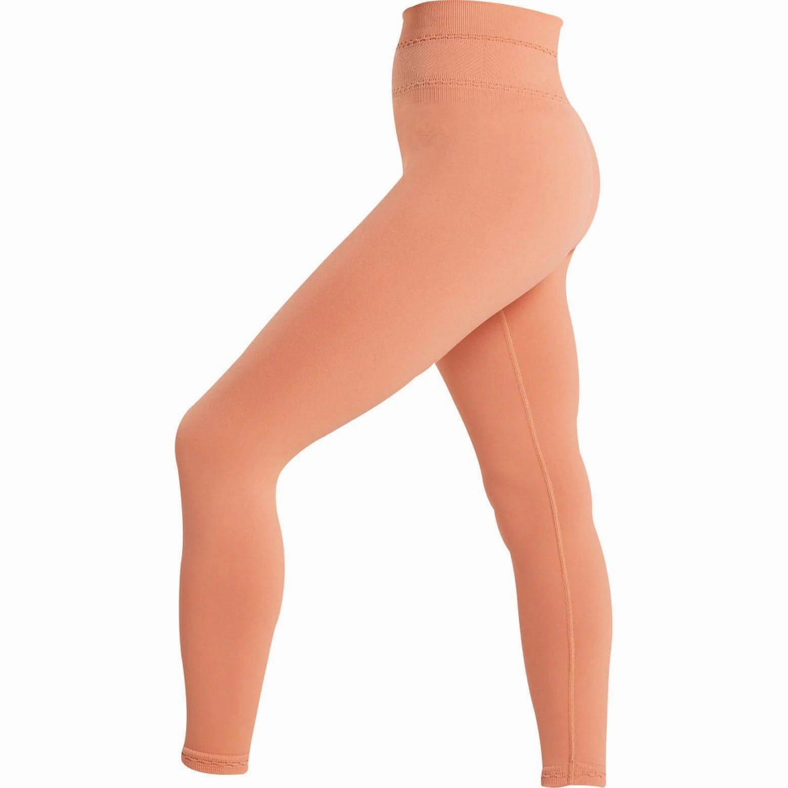 Gymshark Studio Womens Long Training Tights - Orange Weather Guard