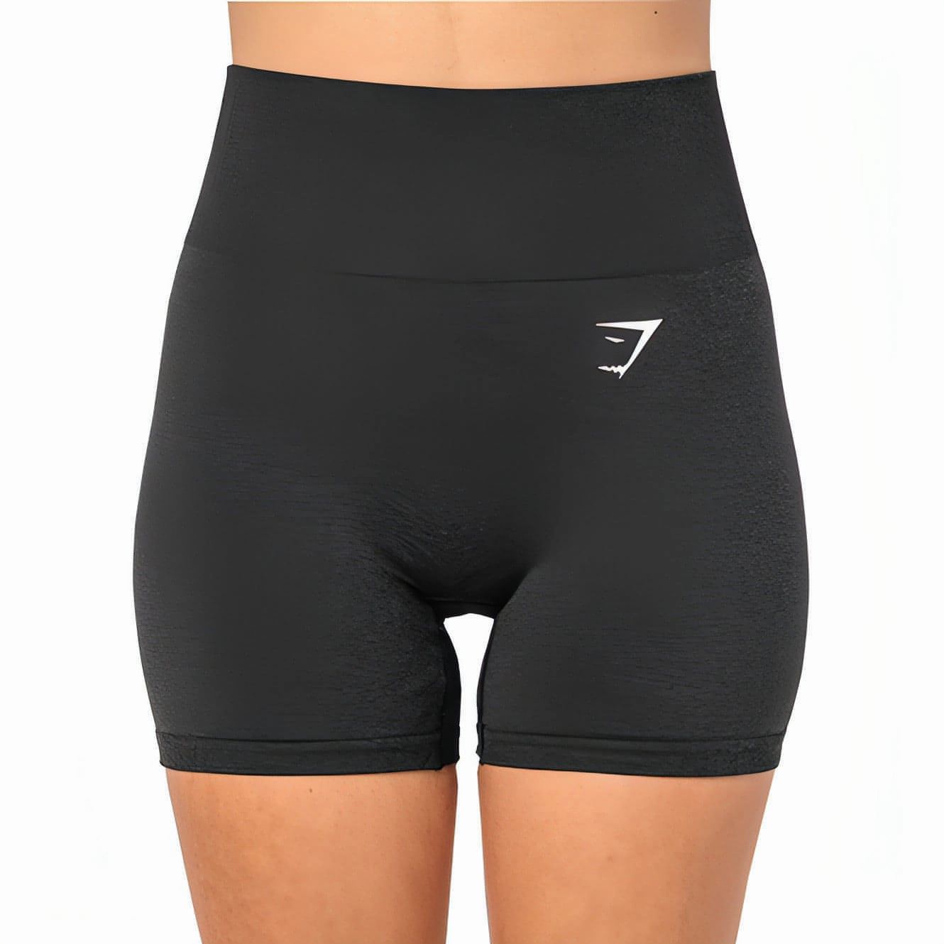Translucent Soul british retro Gymshark Vital Seamless Womens Short Training Tights - Black