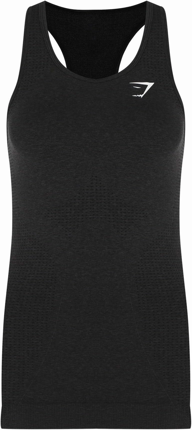 AbrasionResistant Fabric Gymshark Vital Seamless Womens Training Vest Tank Top - Black