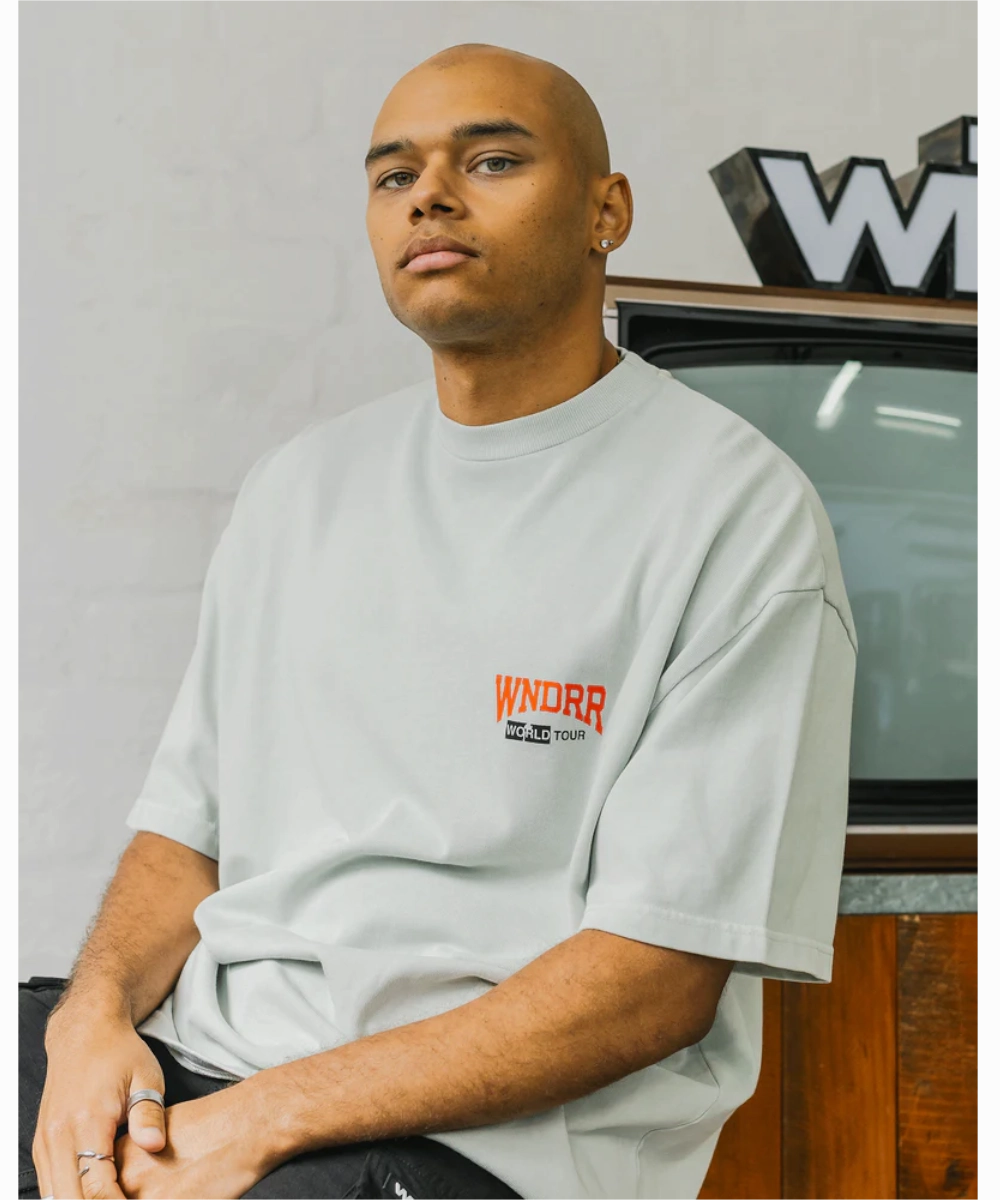 MachineWashable Fabric WNDRR World Wide Tour Heavy Weight (Washed White)