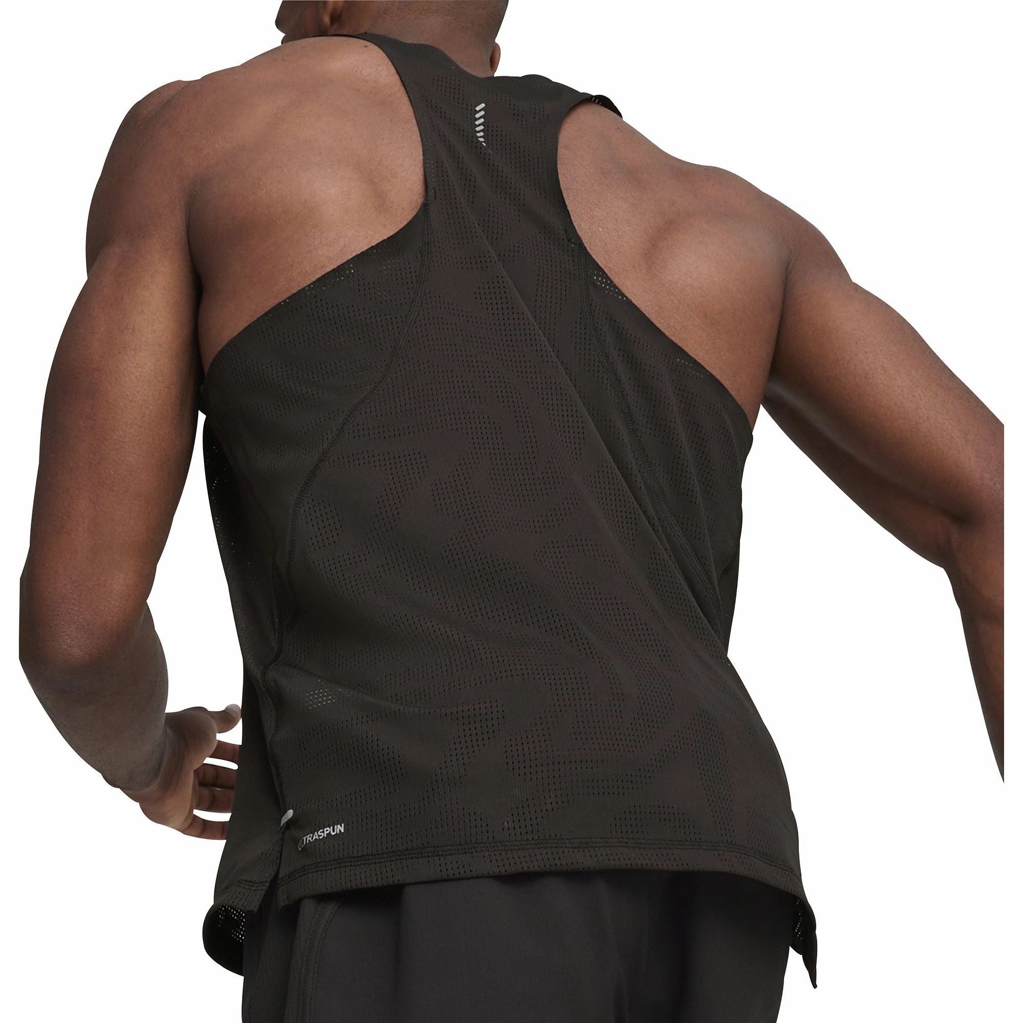 Puma Run Ultraspun Mens Running Vest - Black Indoor Wear finish