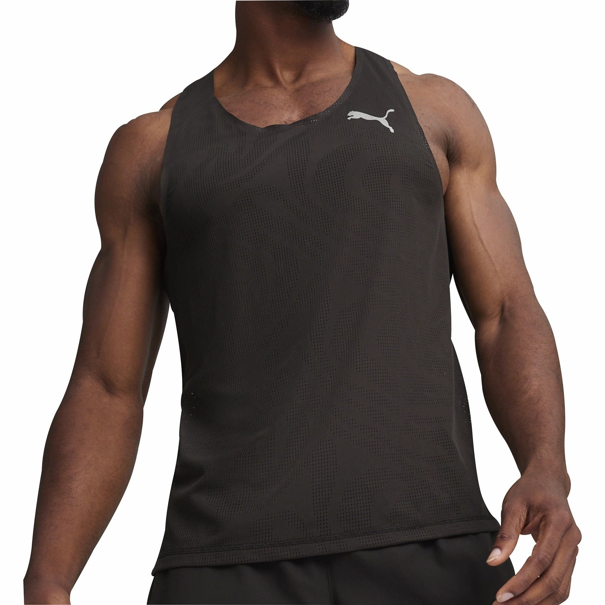 Puma Run Ultraspun Mens Running Vest - Black Classic