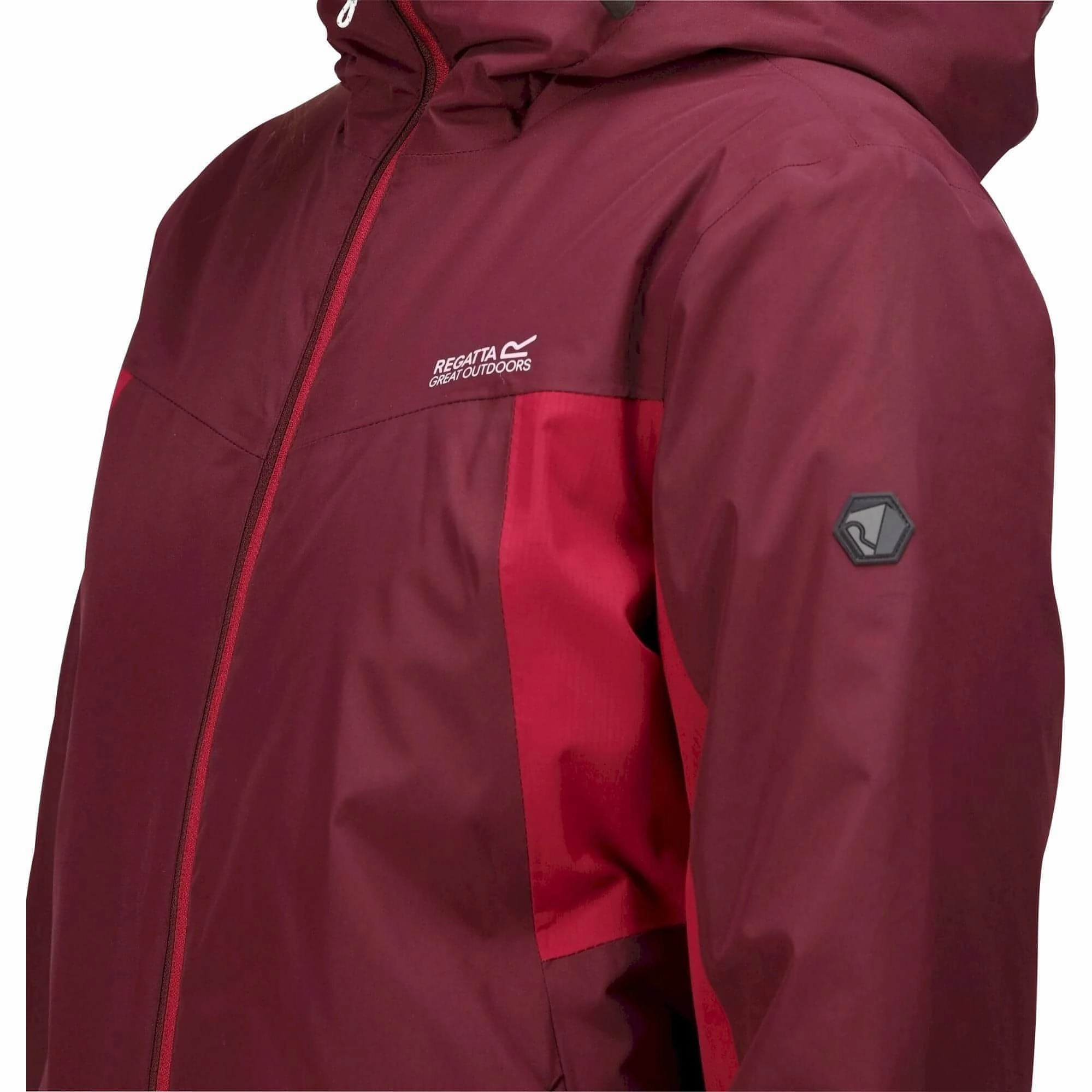 ContouredShoulderFit Durable Zipper Regatta Voltera Protect II Womens Waterproof Heated Jacket - Red