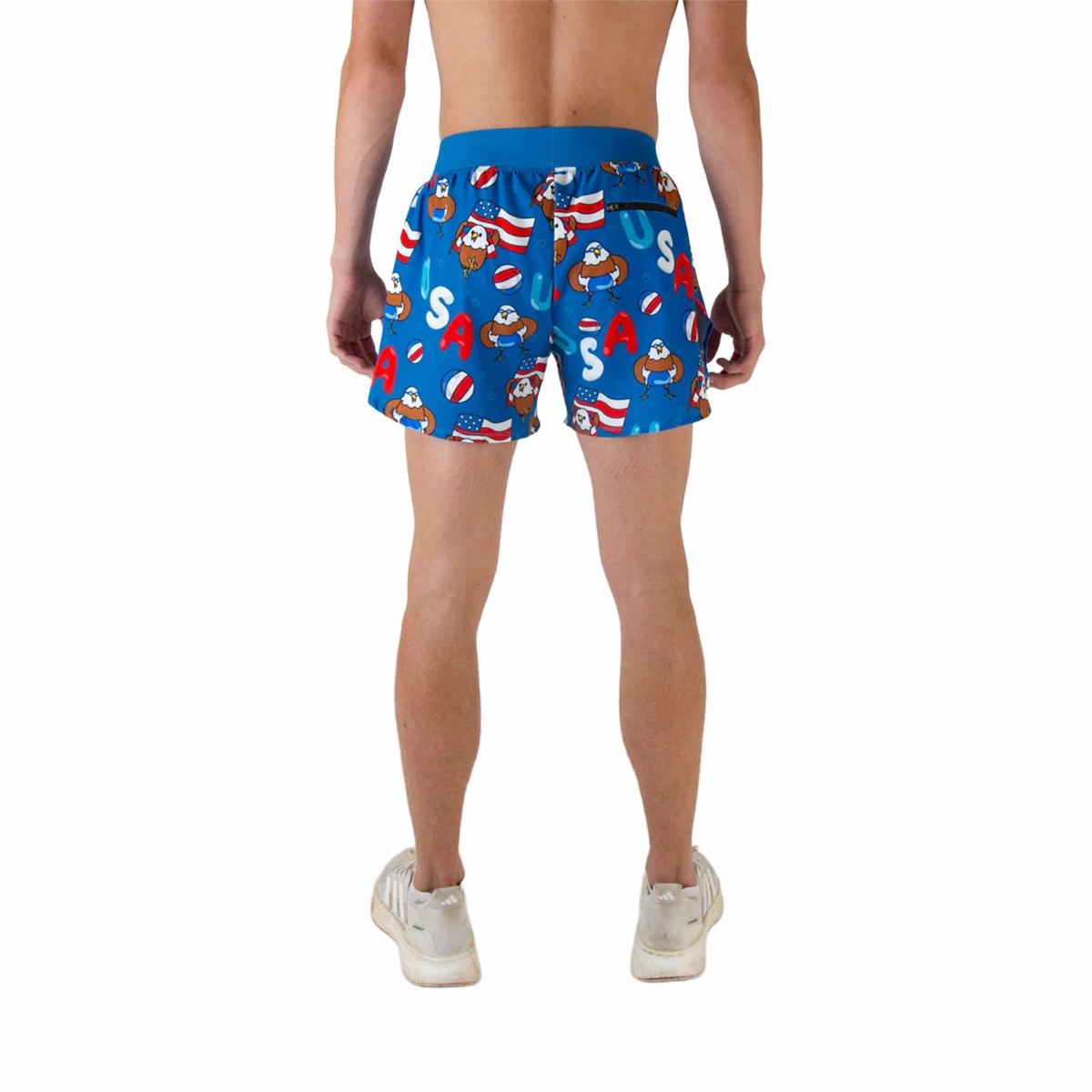 Reflective Safety Accents RecycledPolyester ChicknLegs 4" Half Split Shorts