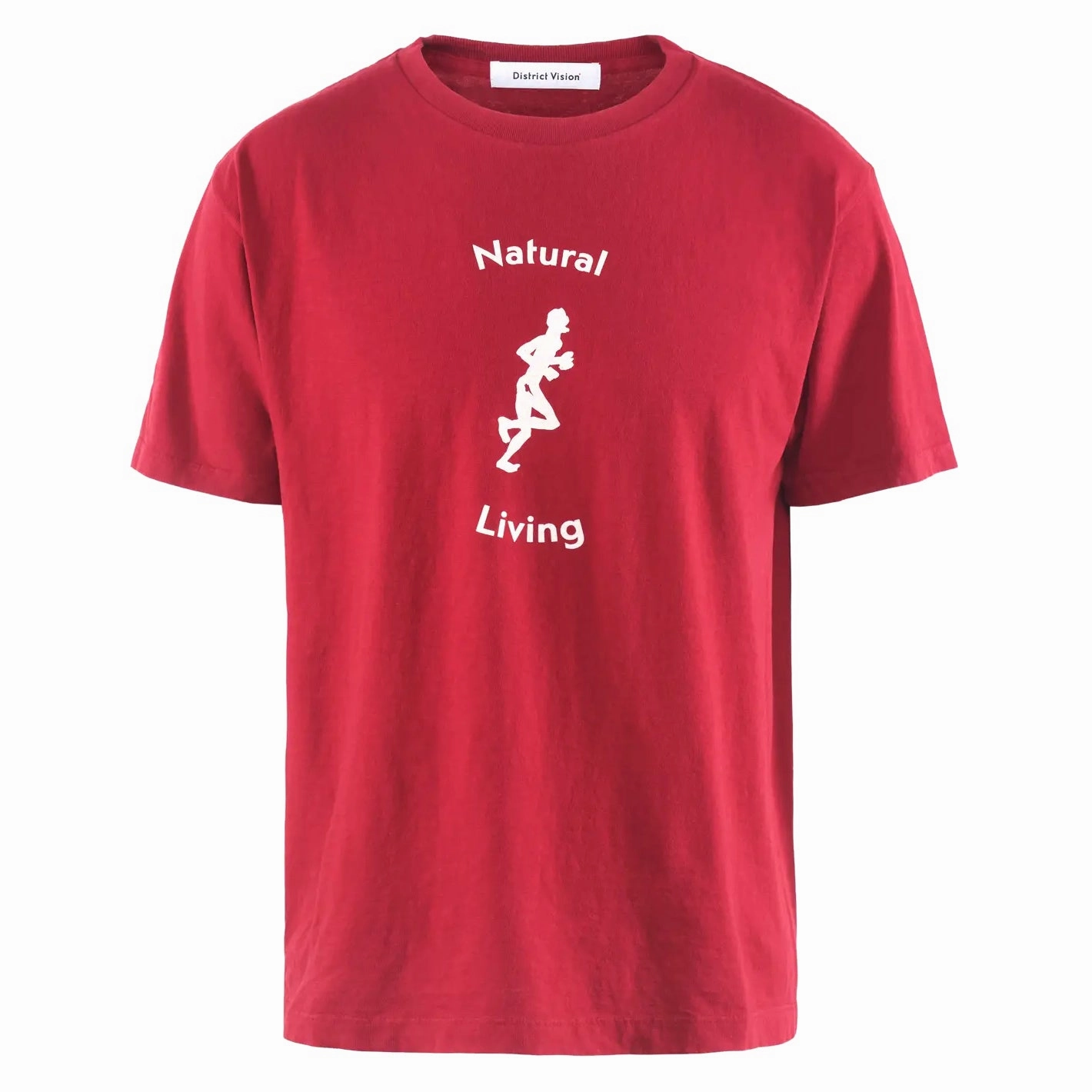 Men's California Cotton Tee Red Living StaticResistantTextile Fast Fit