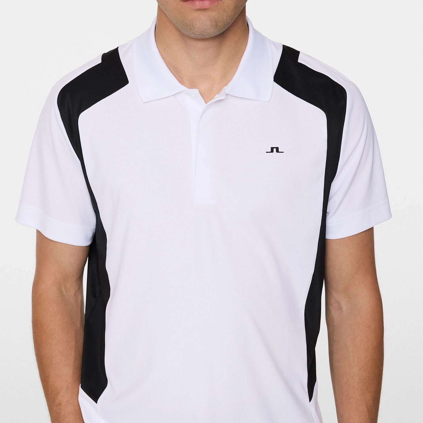 J.Lindeberg Legacy Golf Polo Shirt - White LowProfile Seam Tape