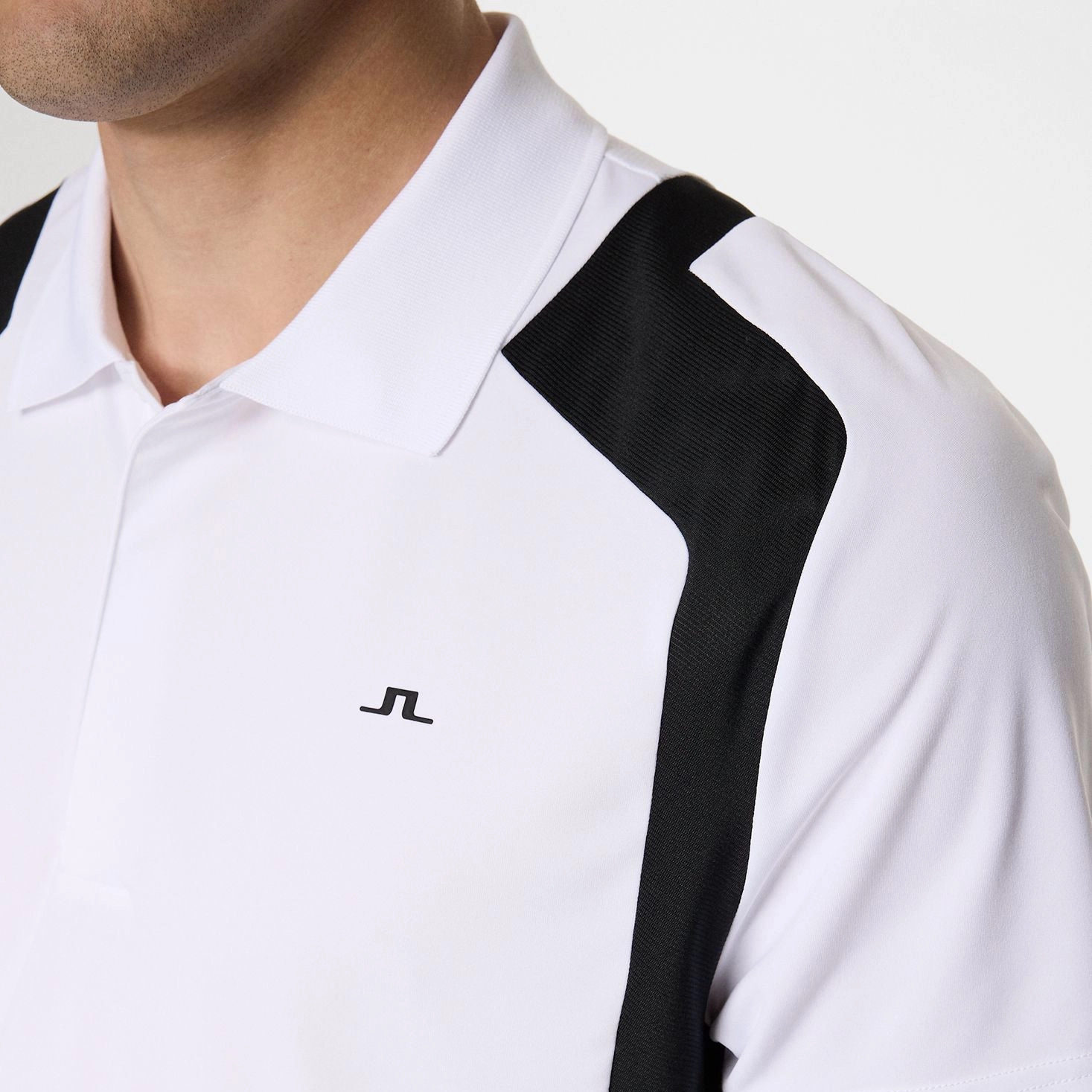 LowMaintenance Fabric J.Lindeberg Legacy Golf Polo Shirt - White