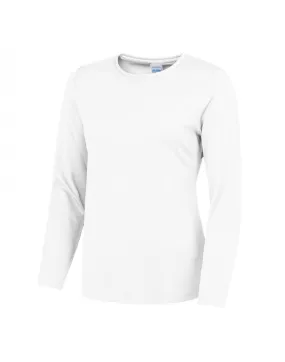 Shine Mood MultiPanelCut Girlie Long Sleeve Cool T | ARCTIC WHITE