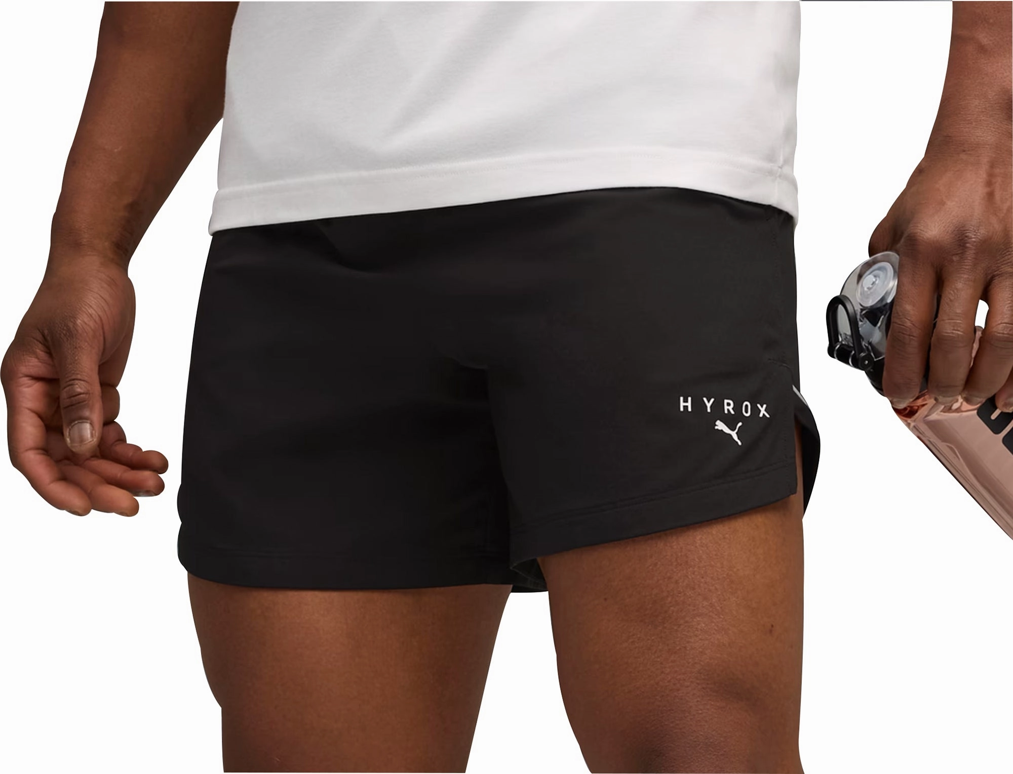 Play Mode Puma X HYROX Ultraweave 6 Inch Mens Training Shorts - Black