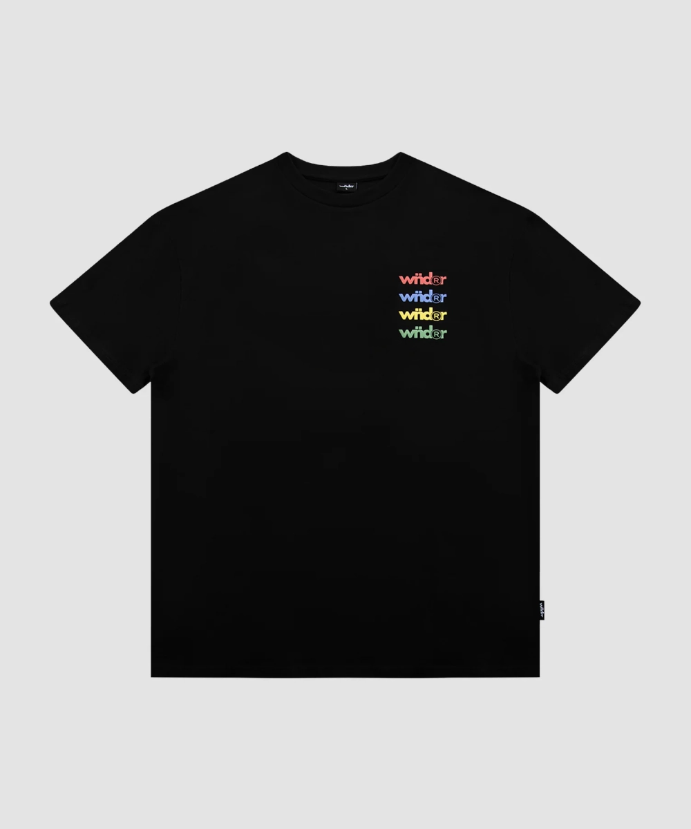 WNDRR Source Box Fit Tee (Black) CompactPackaging Zipper Closure