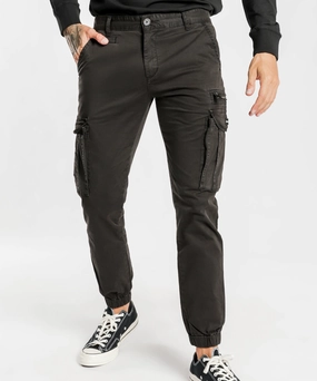 Korean Fresh Henleys Eagle Pants (Black)