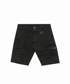 Henleys Lione Denim Shorts (Black) Work Safe Cool Nylon