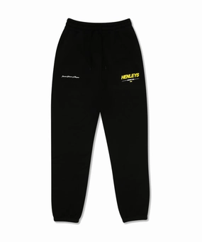 Henleys Membership Trackpants (Black) QuickDry Technology TaglessCollar