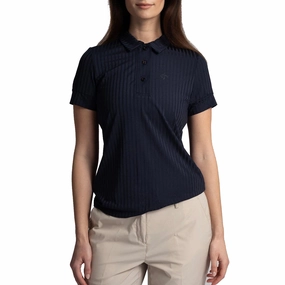 Cross Women's Axela Polo Golf Shirt - Navy Summer Outing Logo Detail