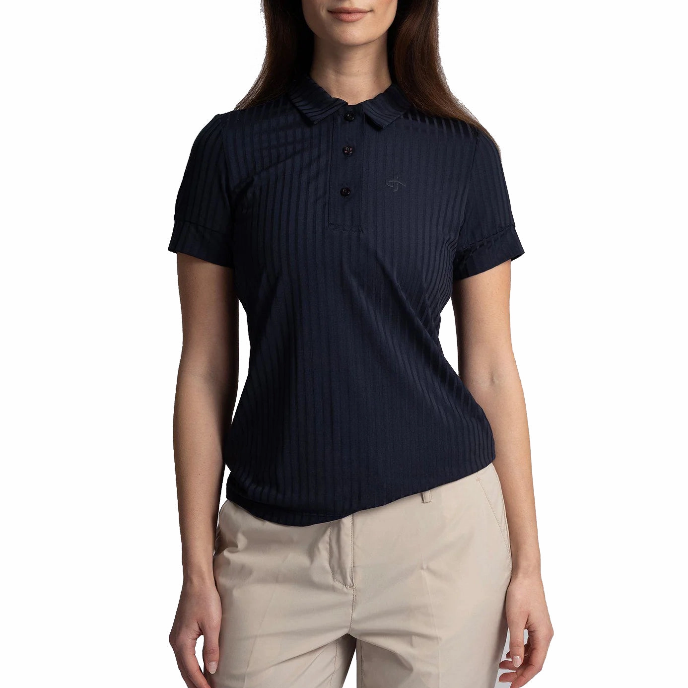 Cross Women's Axela Polo Golf Shirt - Navy Summer Outing Logo Detail