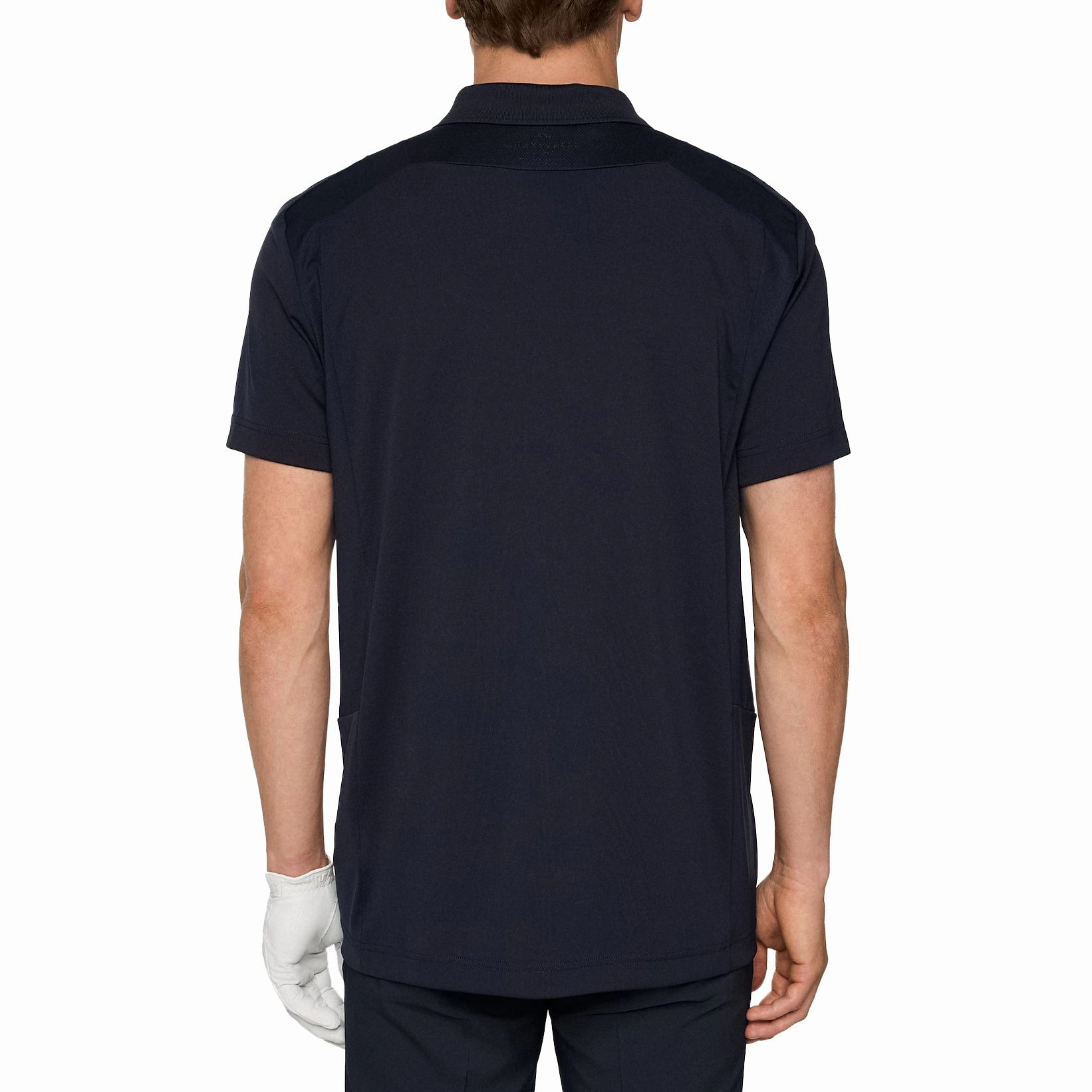 J.Lindeberg Legacy Golf Polo Shirt - JL Navy Matte Surface Texture