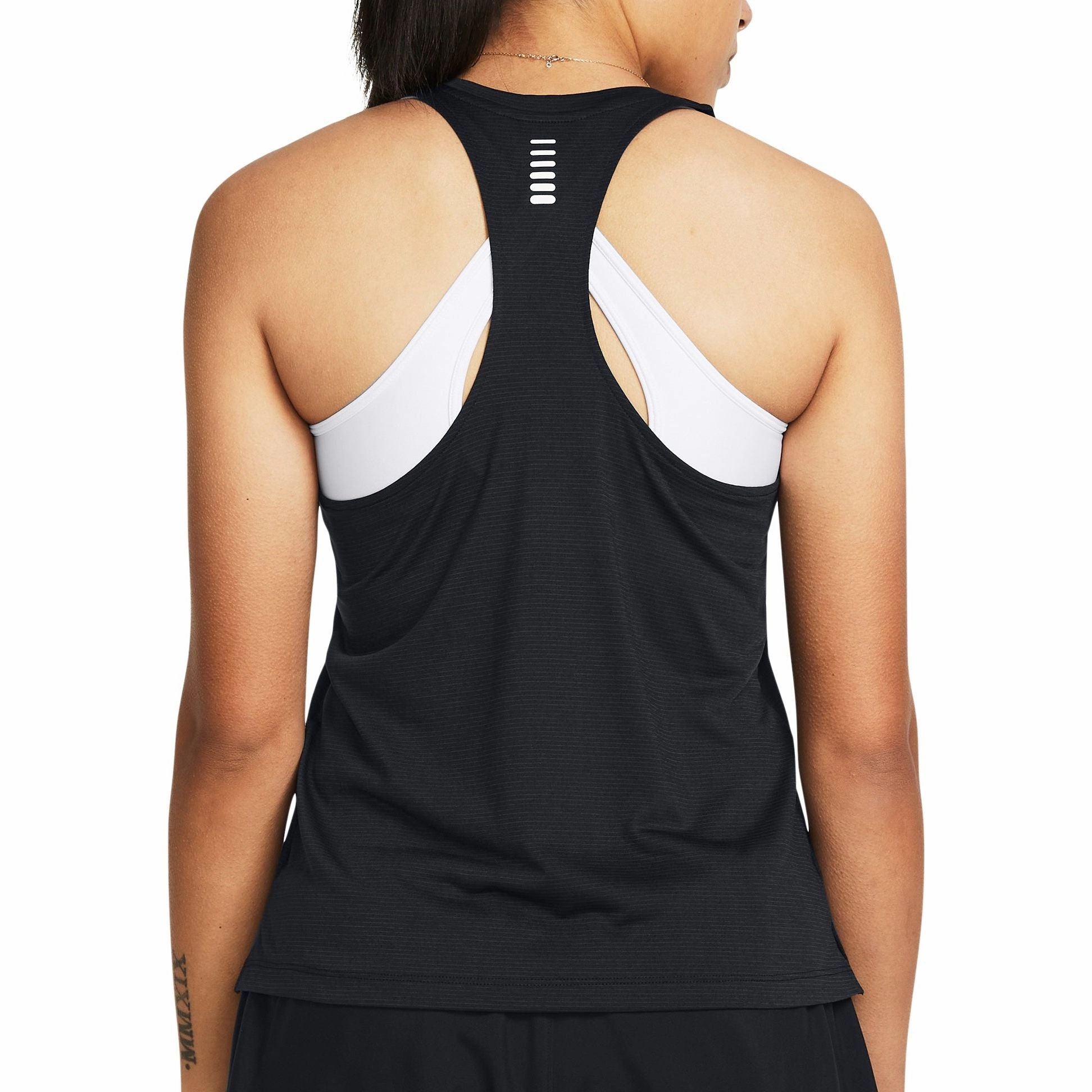 Level Modern Clothing Under Armour Launch Womens Running Vest Tank Top - Black