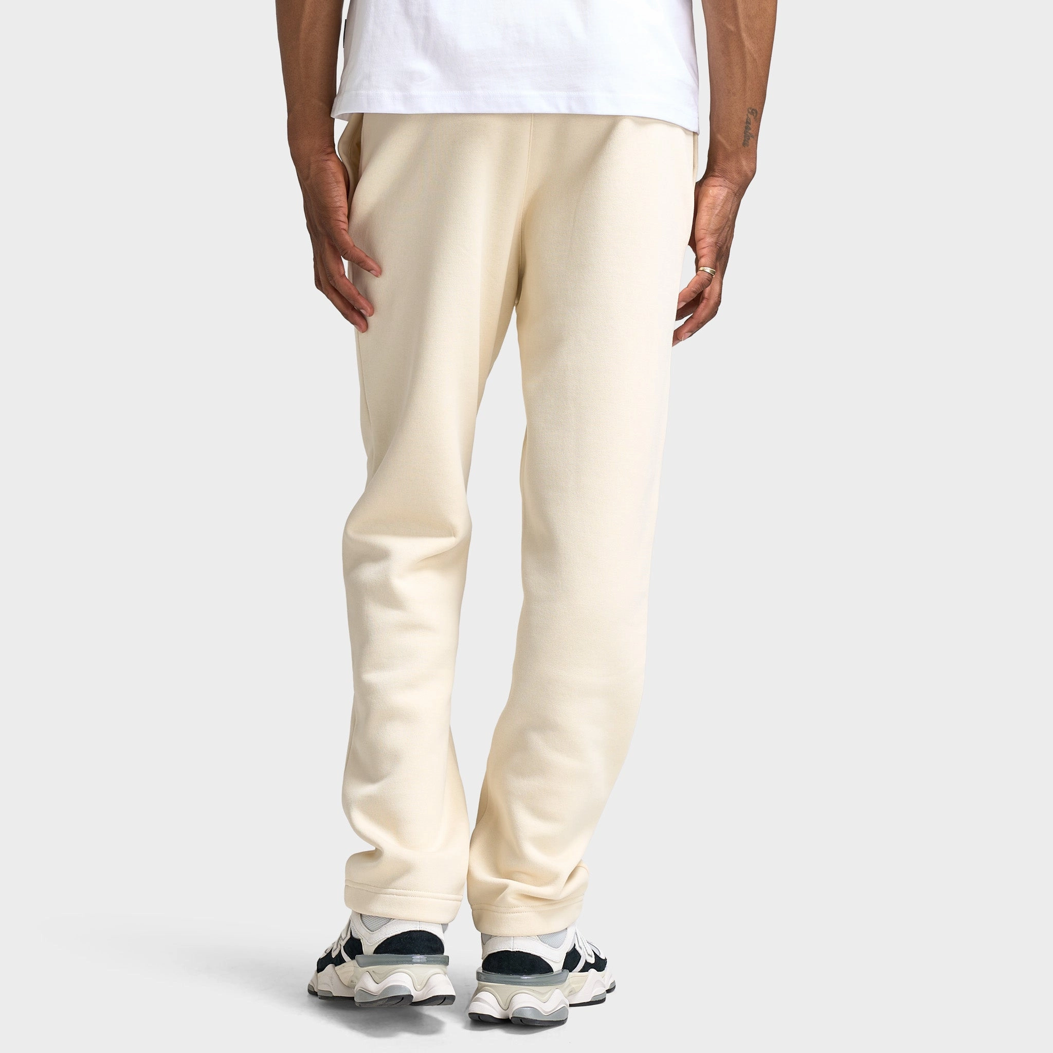 Sonneti Hare Open Hem Pants / Cream Wide Leg