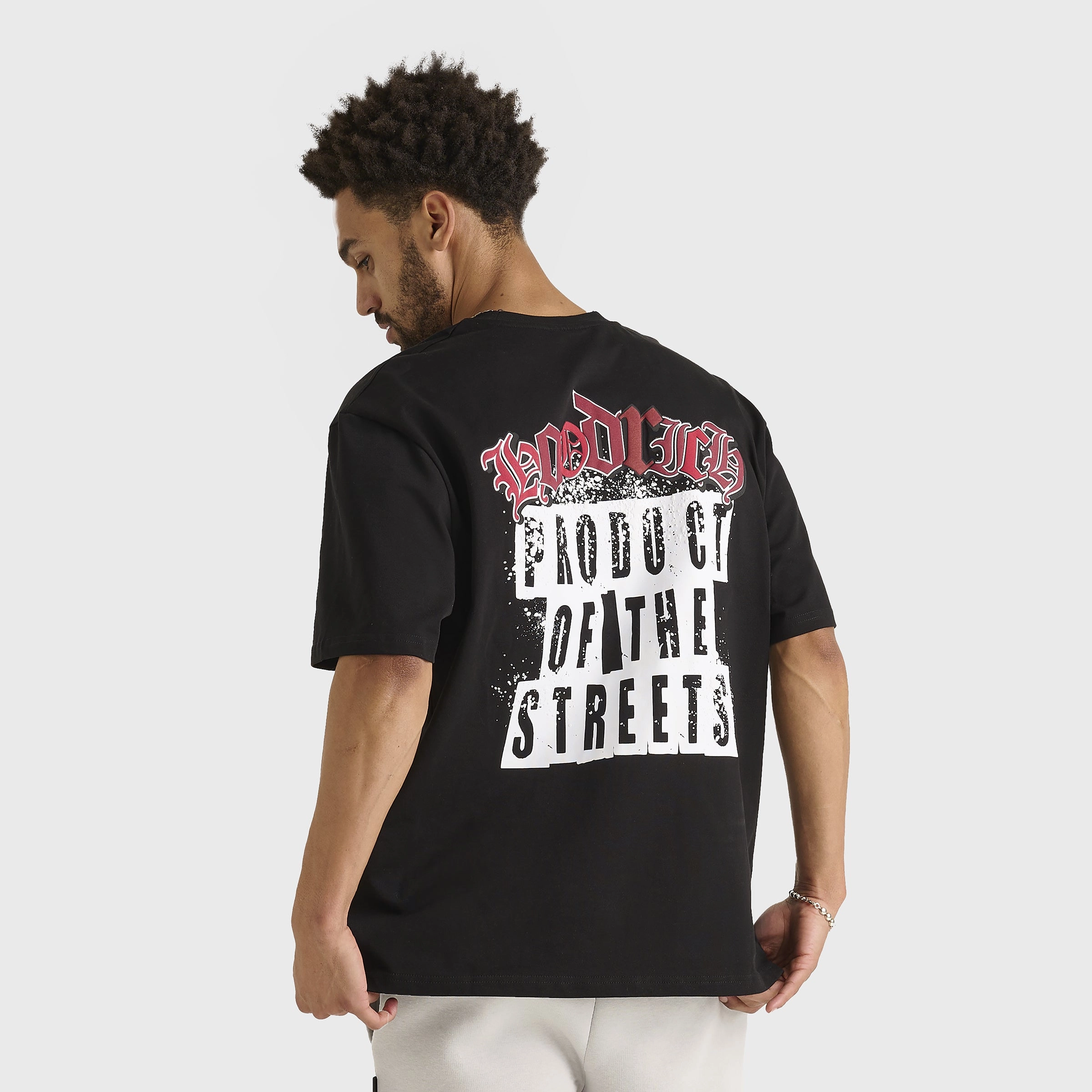 Quick Pullover Design Hoodrich Crown Graphic T-Shirt Black / Lychee
