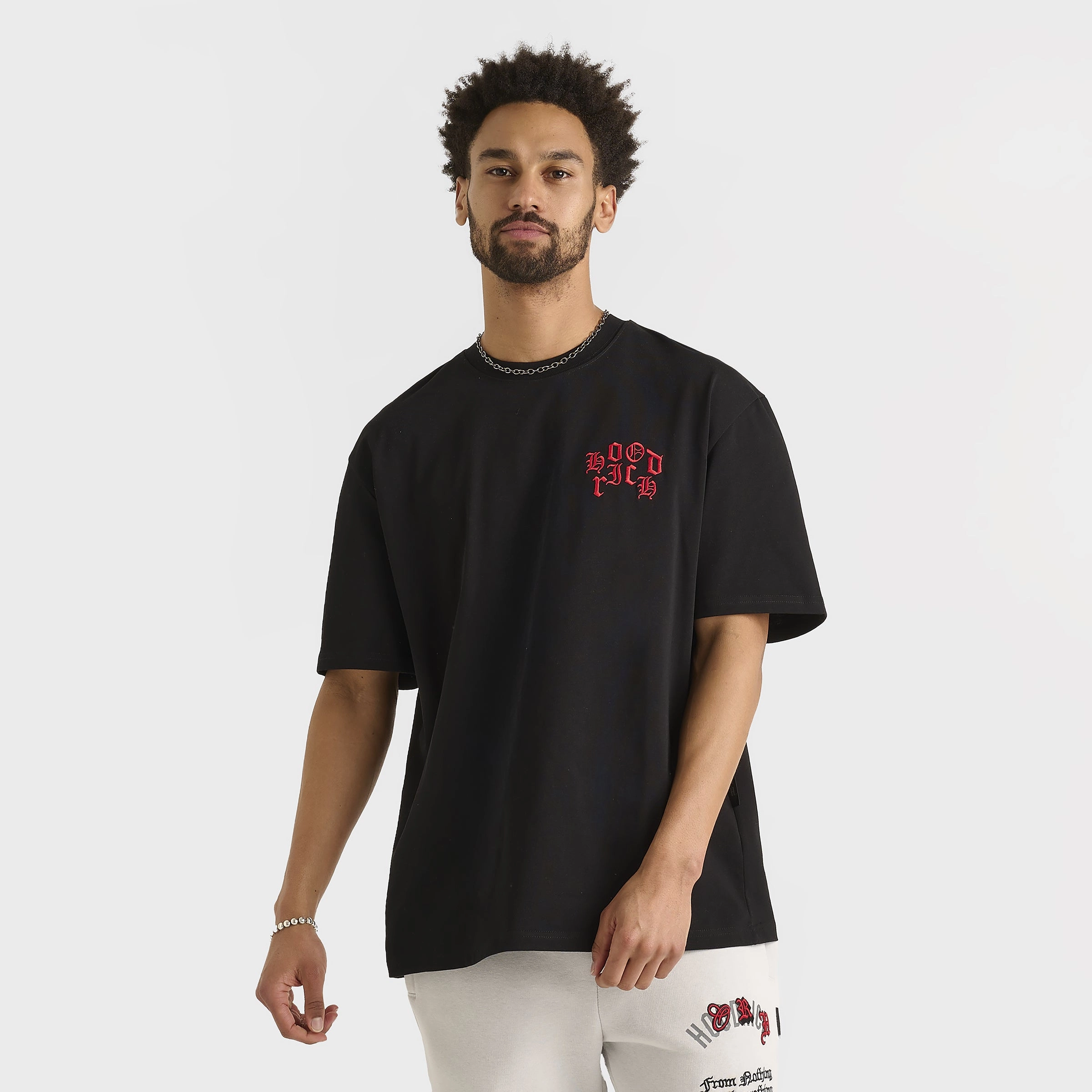 Quick Coolness Outdoor Flexible Hoodrich Crown Graphic T-Shirt Black / Lychee
