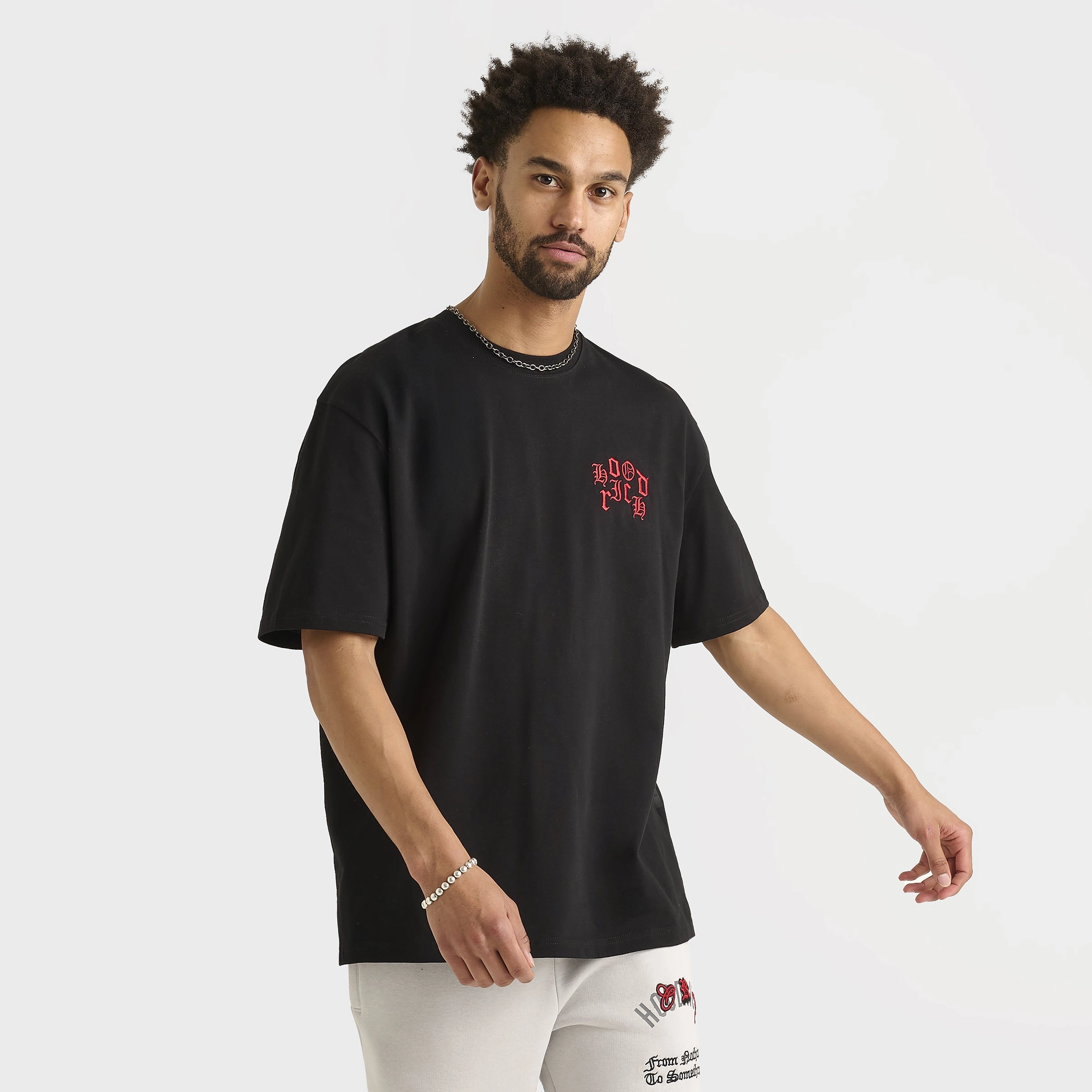 Comfort Fit user - friendly Hoodrich Crown Graphic T-Shirt Black / Lychee