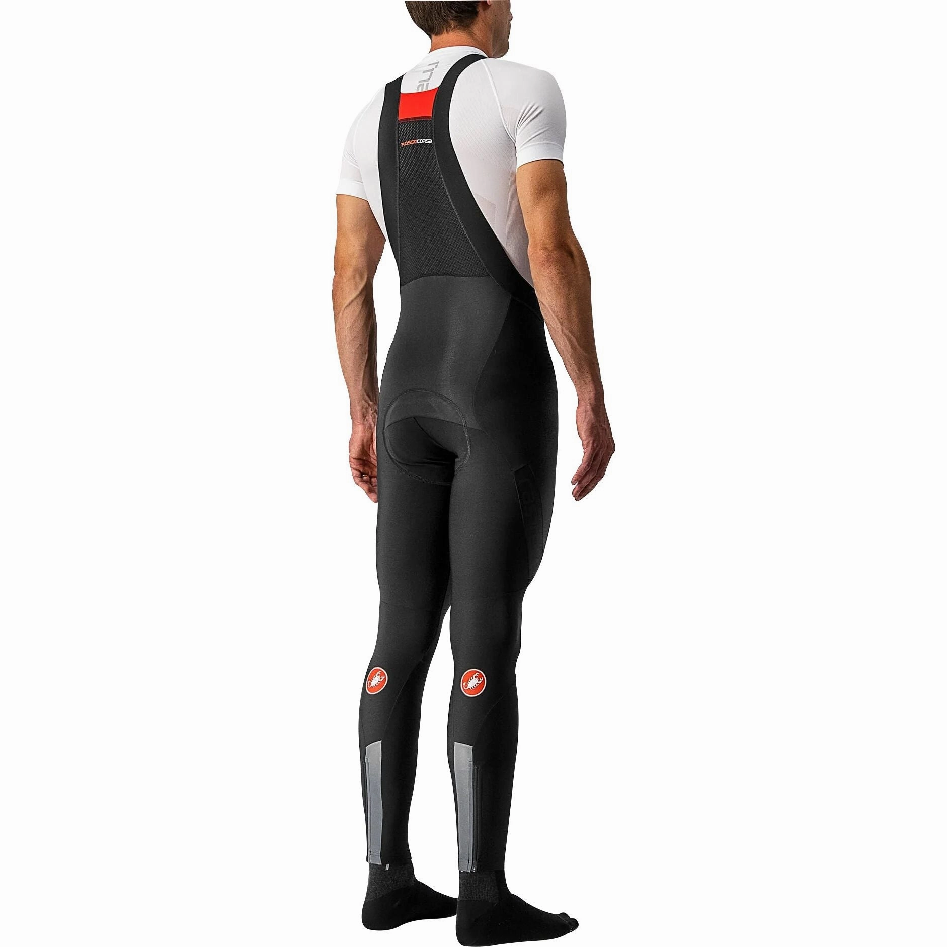 Castelli Sorpasso RoS Mens Cycling Bib Tights - Black Butt Lifting Design No Chafe Technology