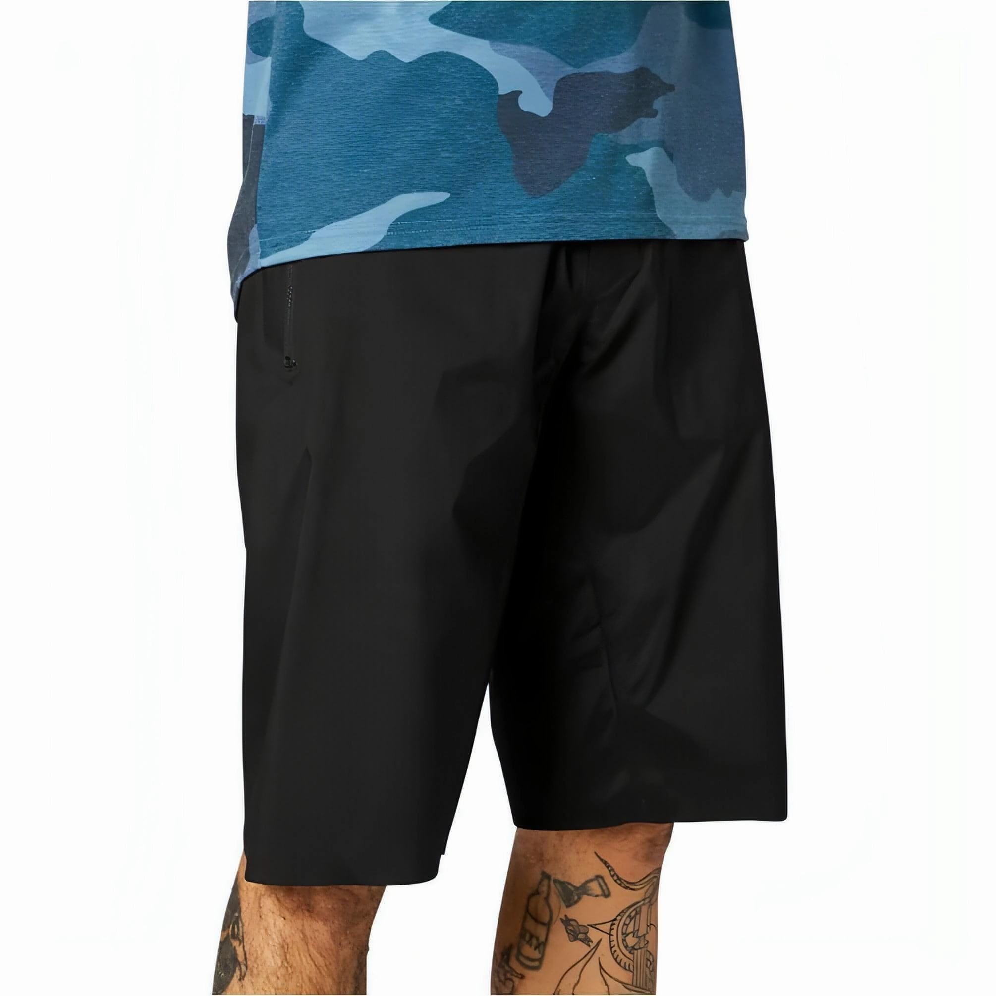 Fox Defend Pro Water Mens Baggy Cycling Shorts - Black Flex Fit ReflectiveAccents